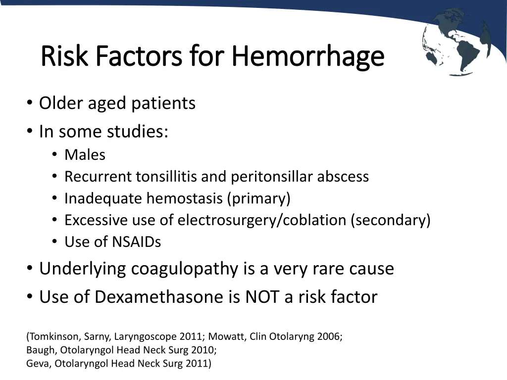 risk factors for hemorrhage risk factors