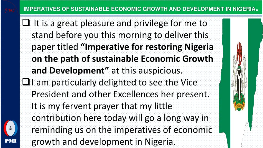 imperatives of sustainable economic growth 1