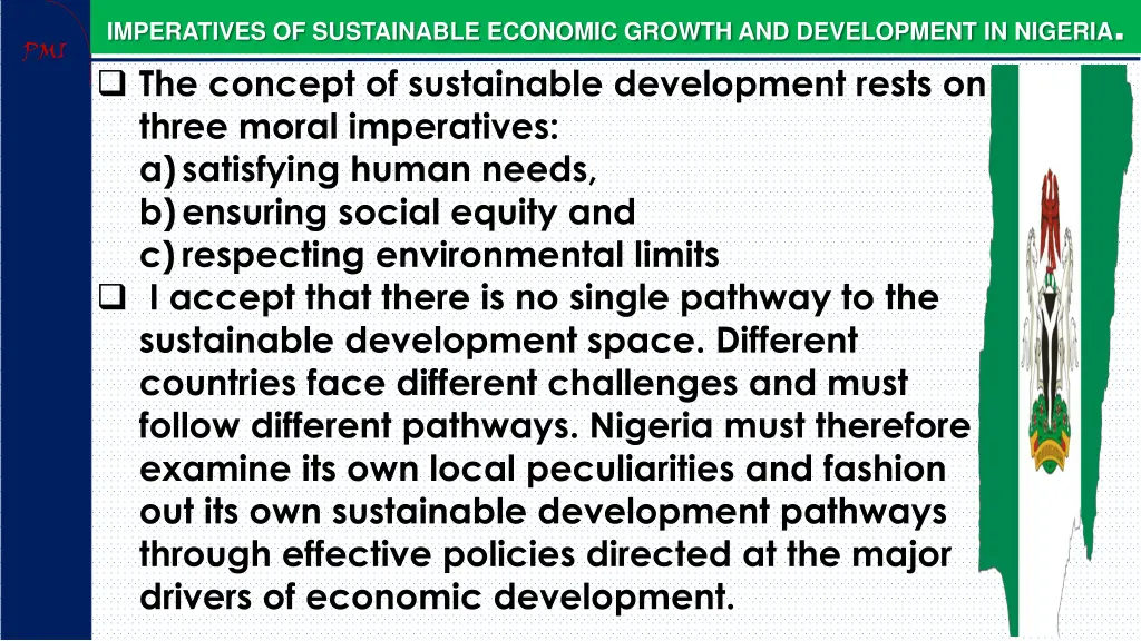 imperatives of sustainable economic growth 13