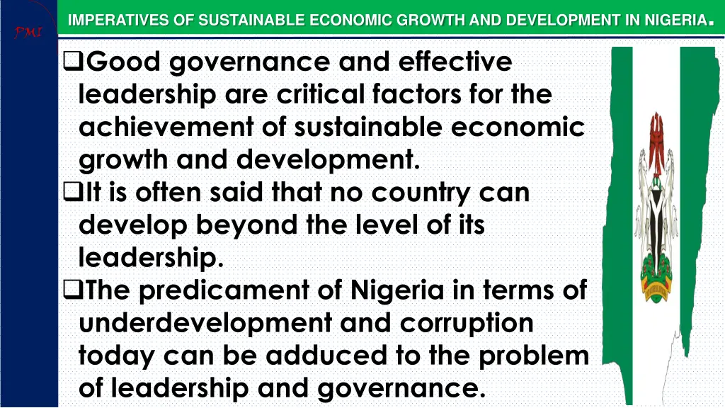 imperatives of sustainable economic growth 14