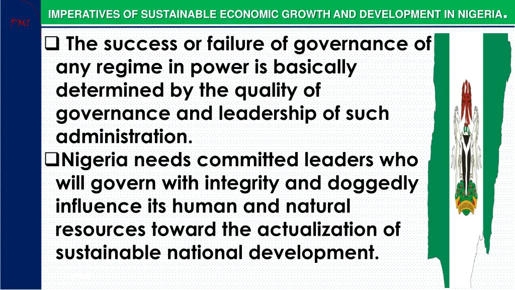 imperatives of sustainable economic growth 15