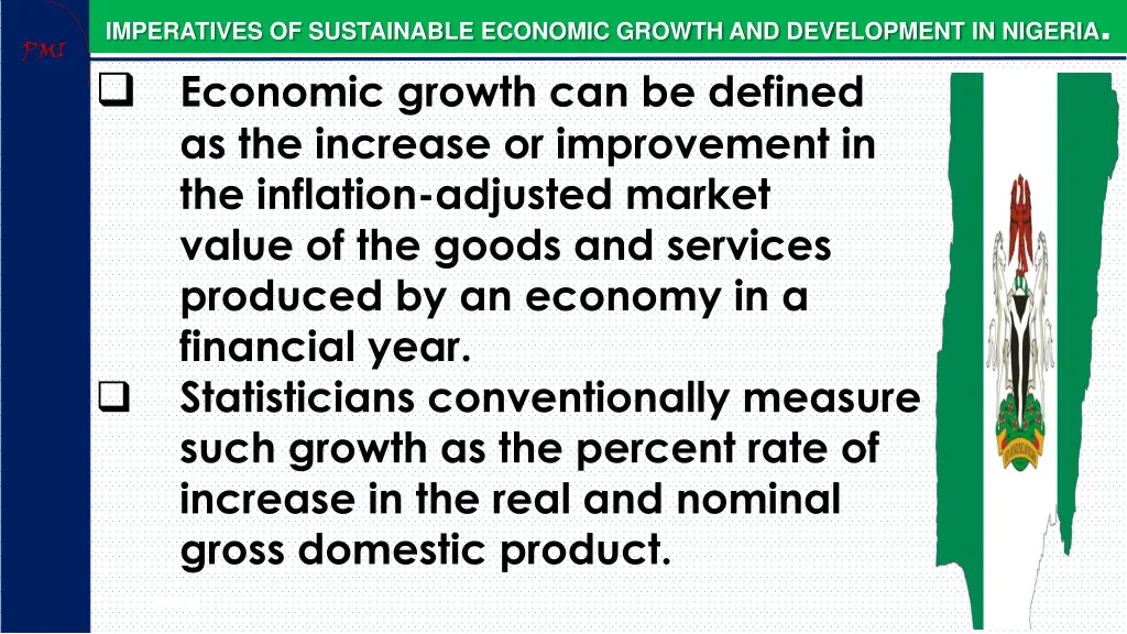 imperatives of sustainable economic growth 2