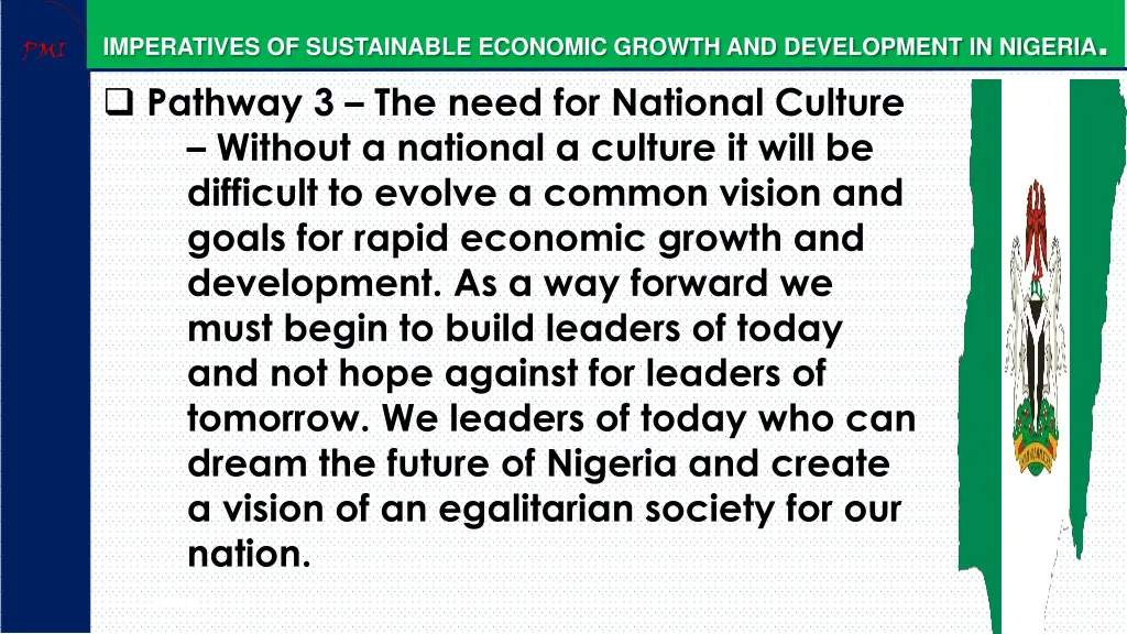 imperatives of sustainable economic growth 22