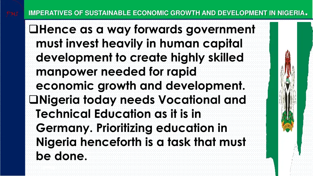 imperatives of sustainable economic growth 25