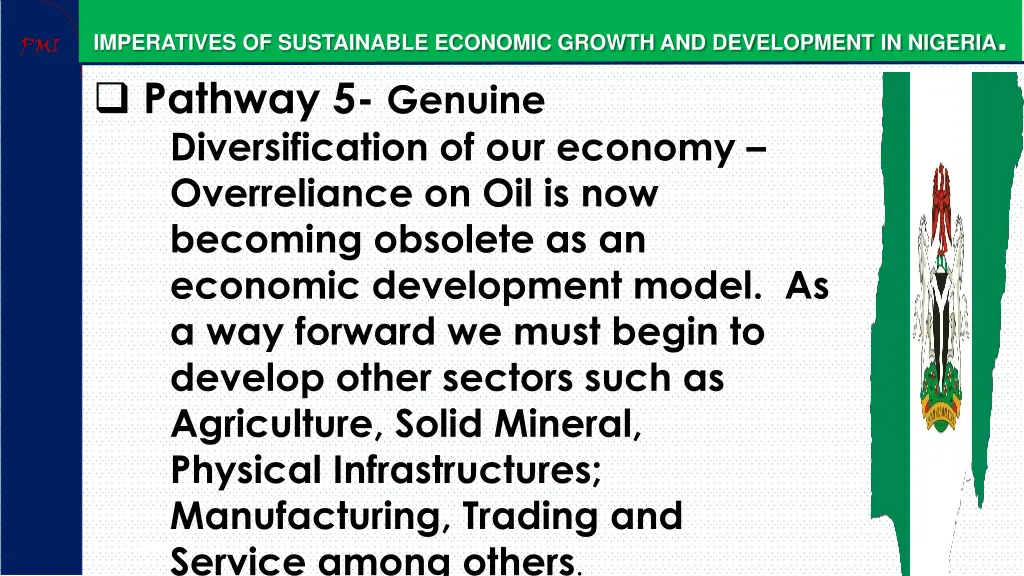 imperatives of sustainable economic growth 26