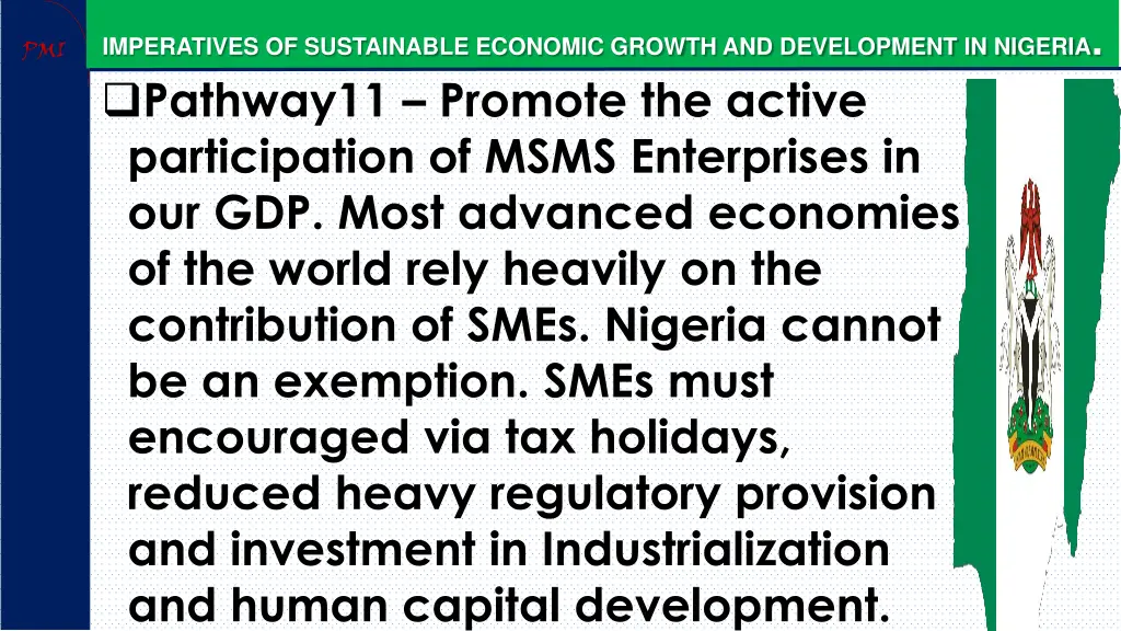 imperatives of sustainable economic growth 31