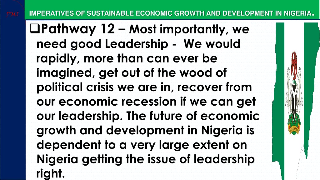 imperatives of sustainable economic growth 32