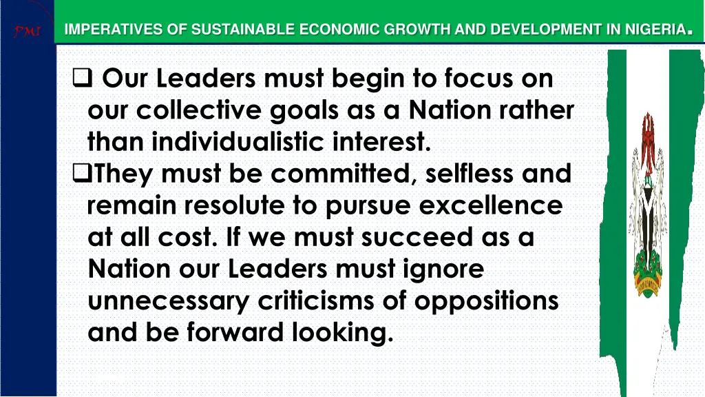 imperatives of sustainable economic growth 35