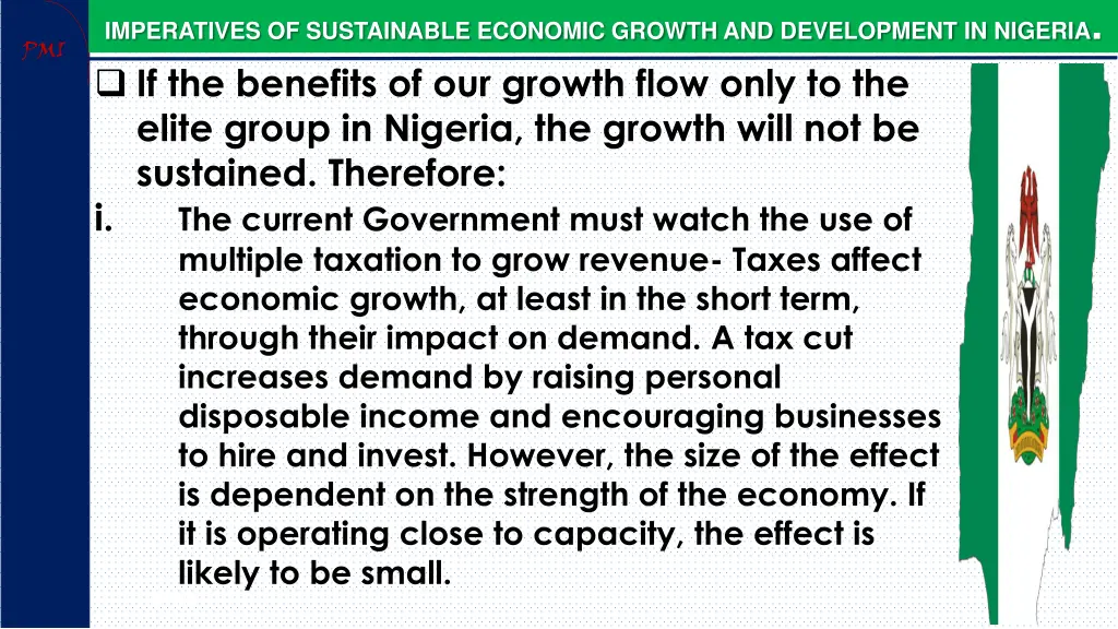 imperatives of sustainable economic growth 7