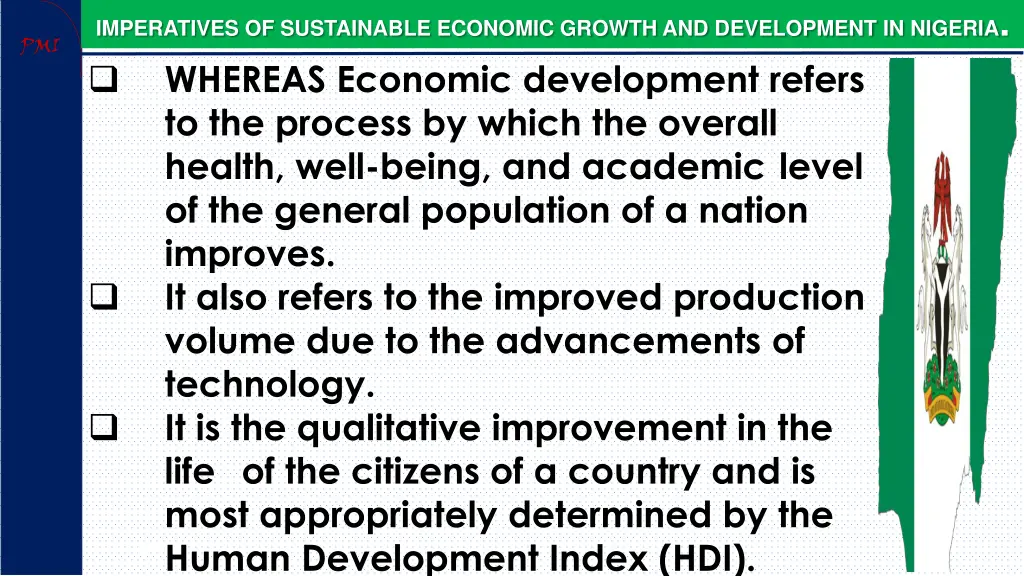 imperatives of sustainable economic growth 8