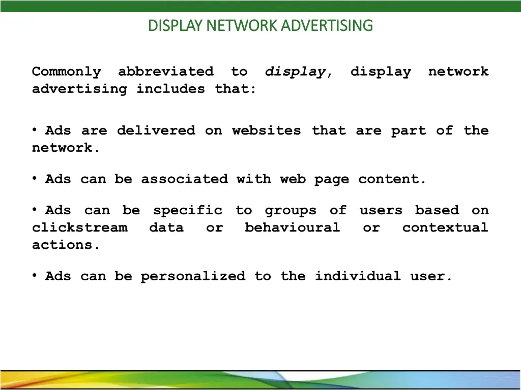 display network advertising display network