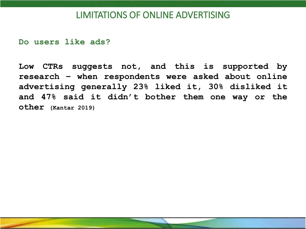 limitations of online advertising limitations 1