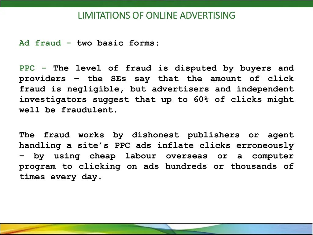 limitations of online advertising limitations 2