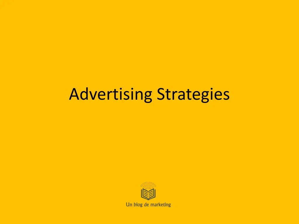 advertising strategies