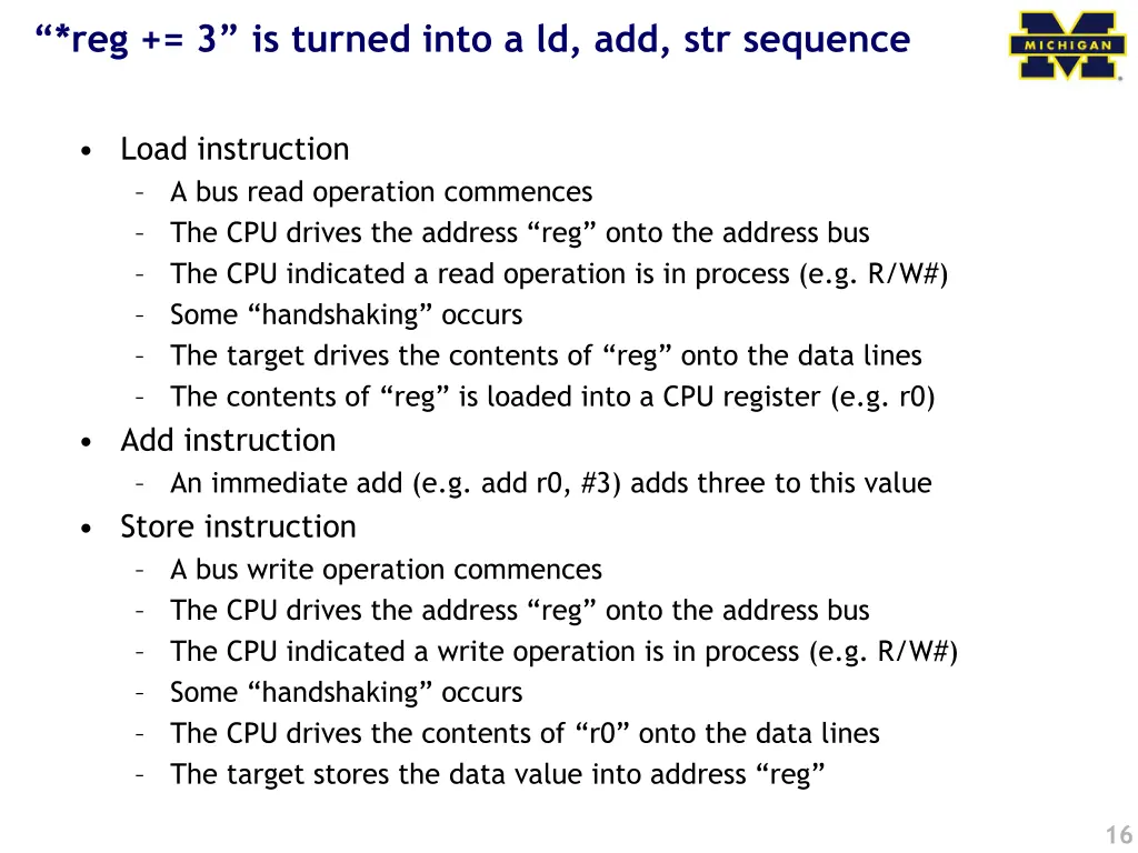 reg 3 is turned into a ld add str sequence