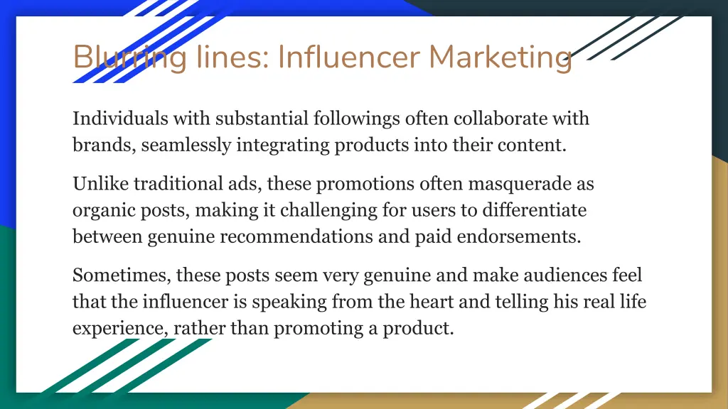 blurring lines influencer marketing