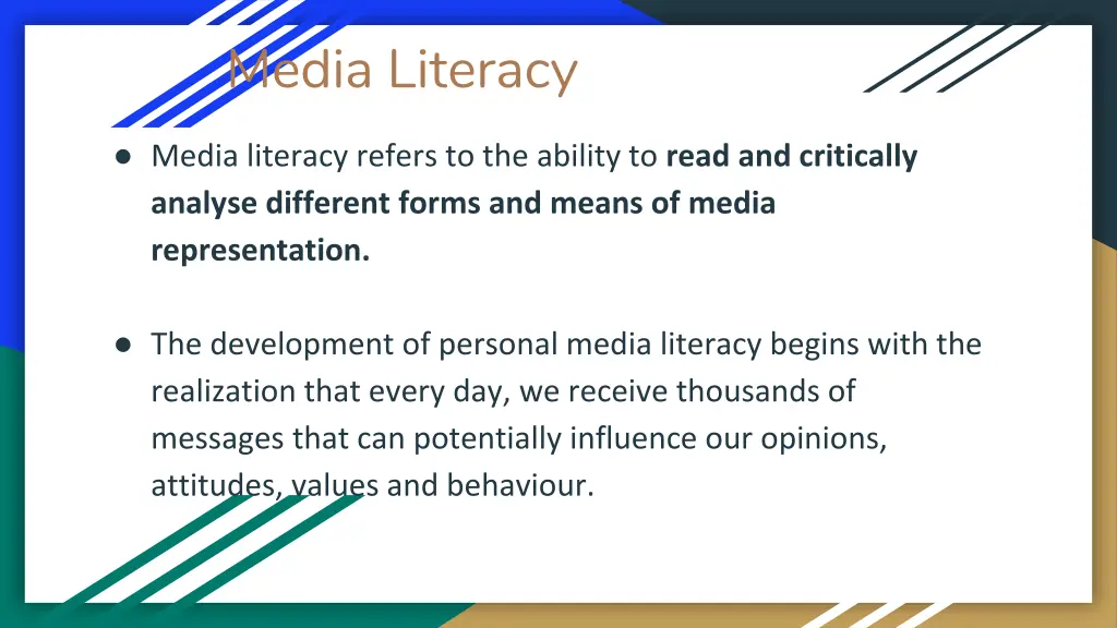 media literacy