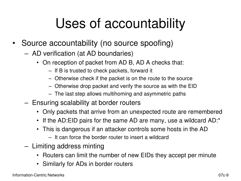 uses of accountability 1