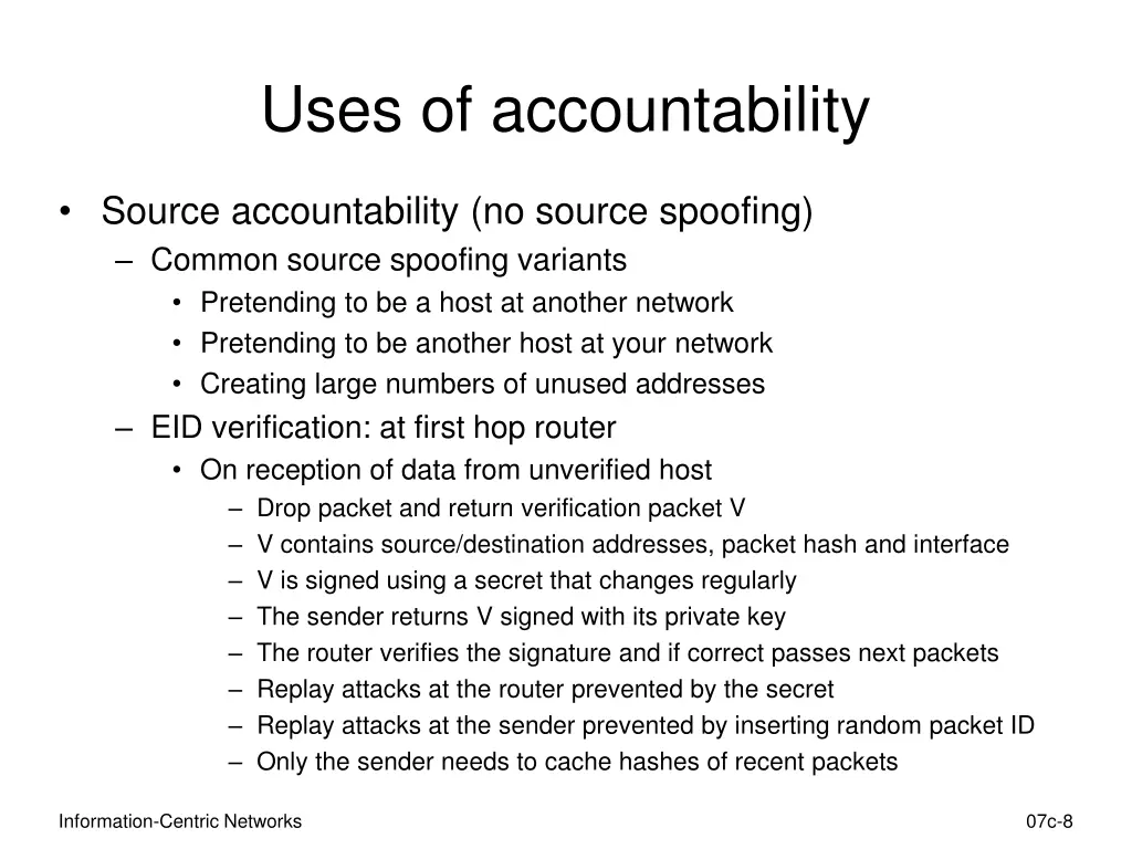 uses of accountability