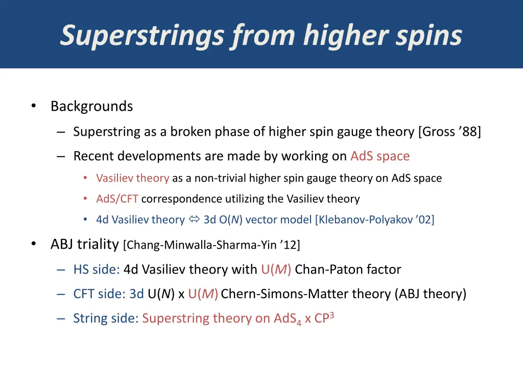 superstrings from higher spins