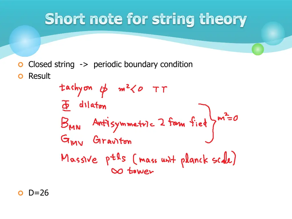 closed string periodic boundary condition result