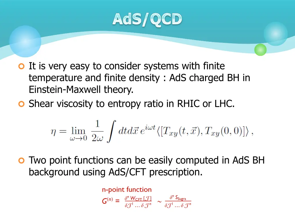 it is very easy to consider systems with finite