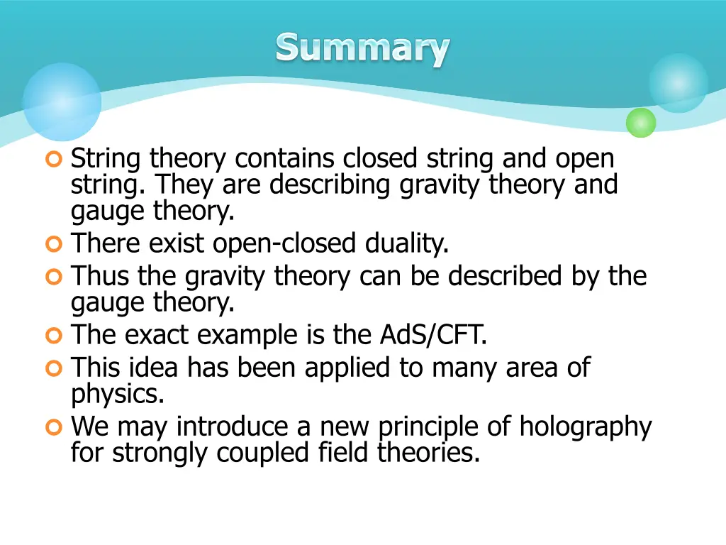 string theory contains closed string and open