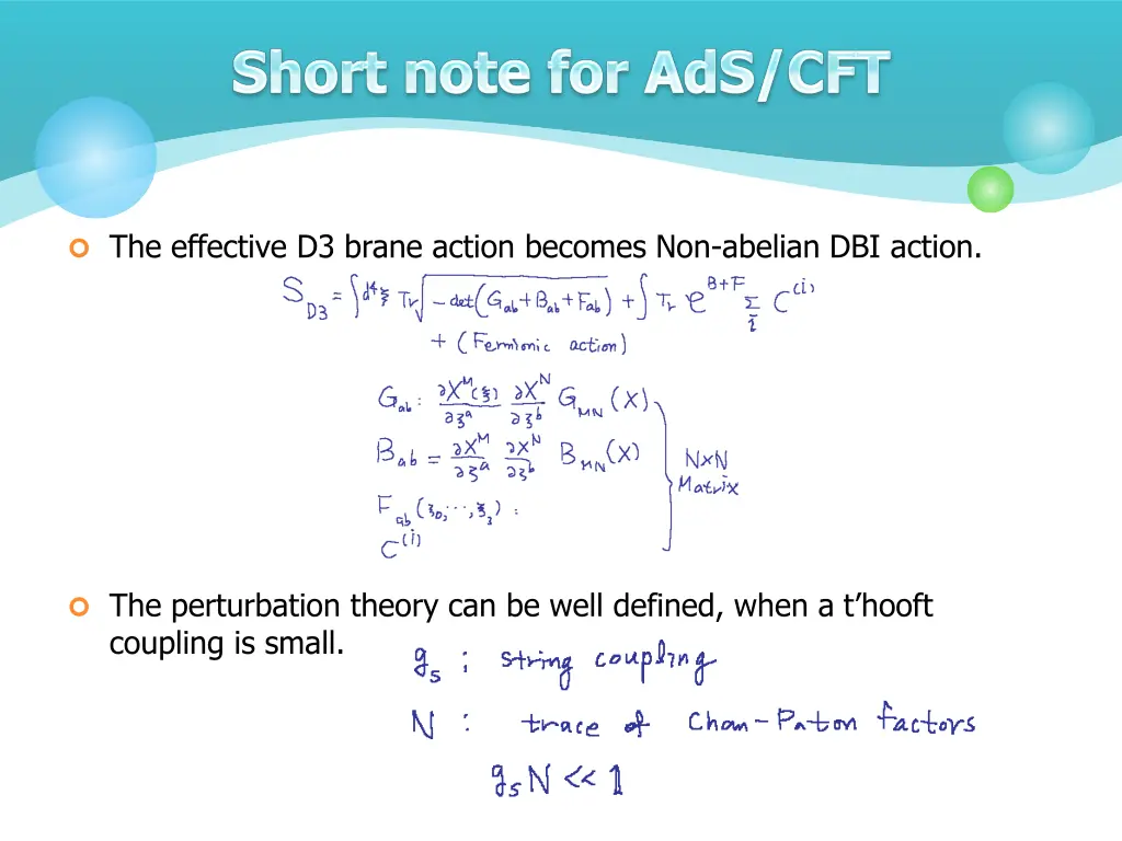 the effective d3 brane action becomes non abelian