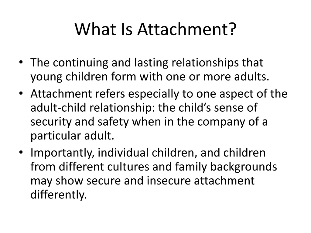 what is attachment