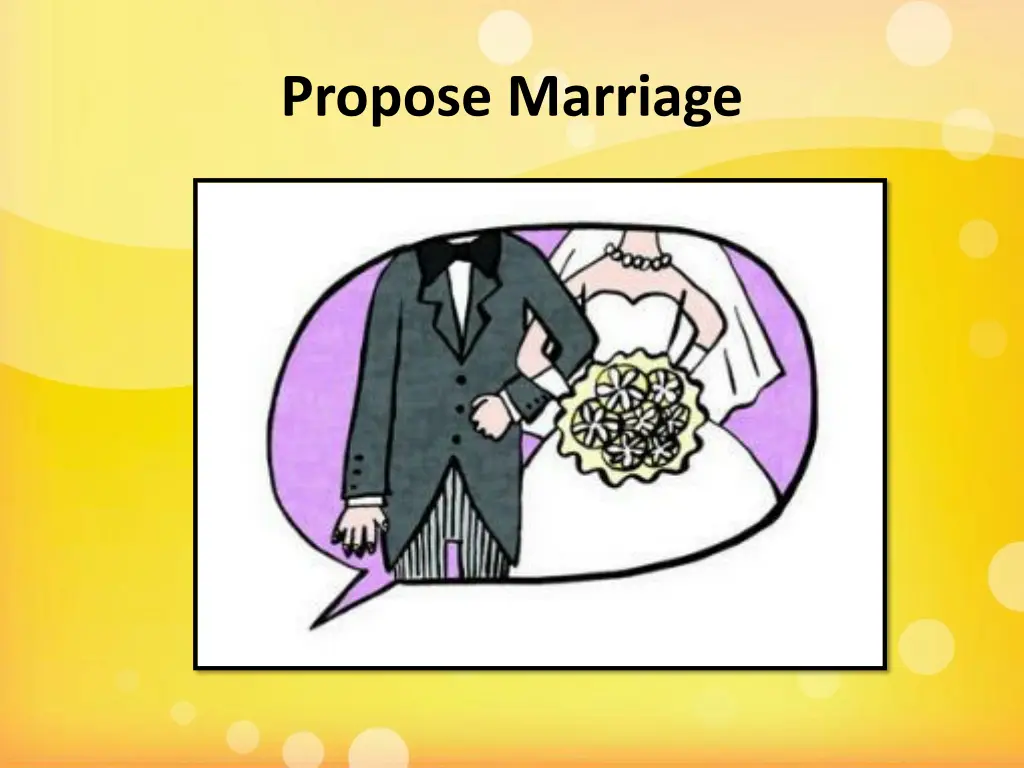 propose marriage