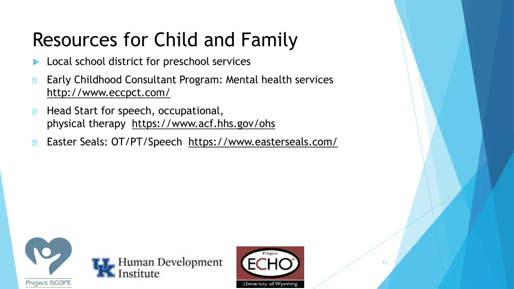 resources for child and family