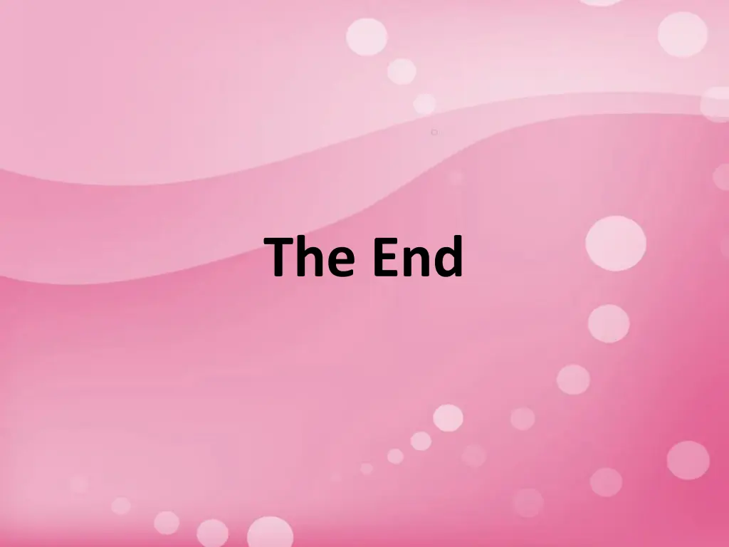 the end