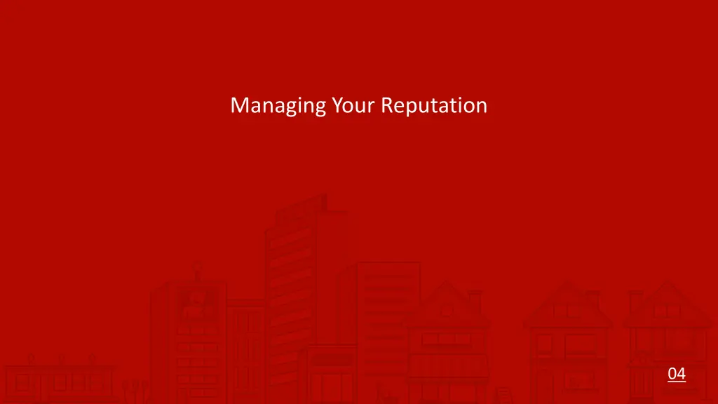 managing your reputation