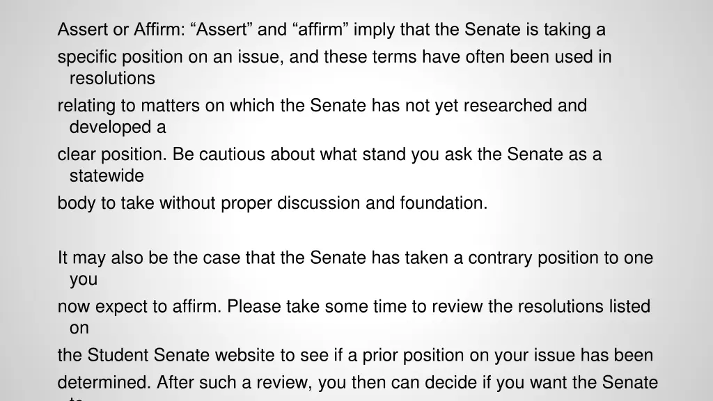 assert or affirm assert and affirm imply that