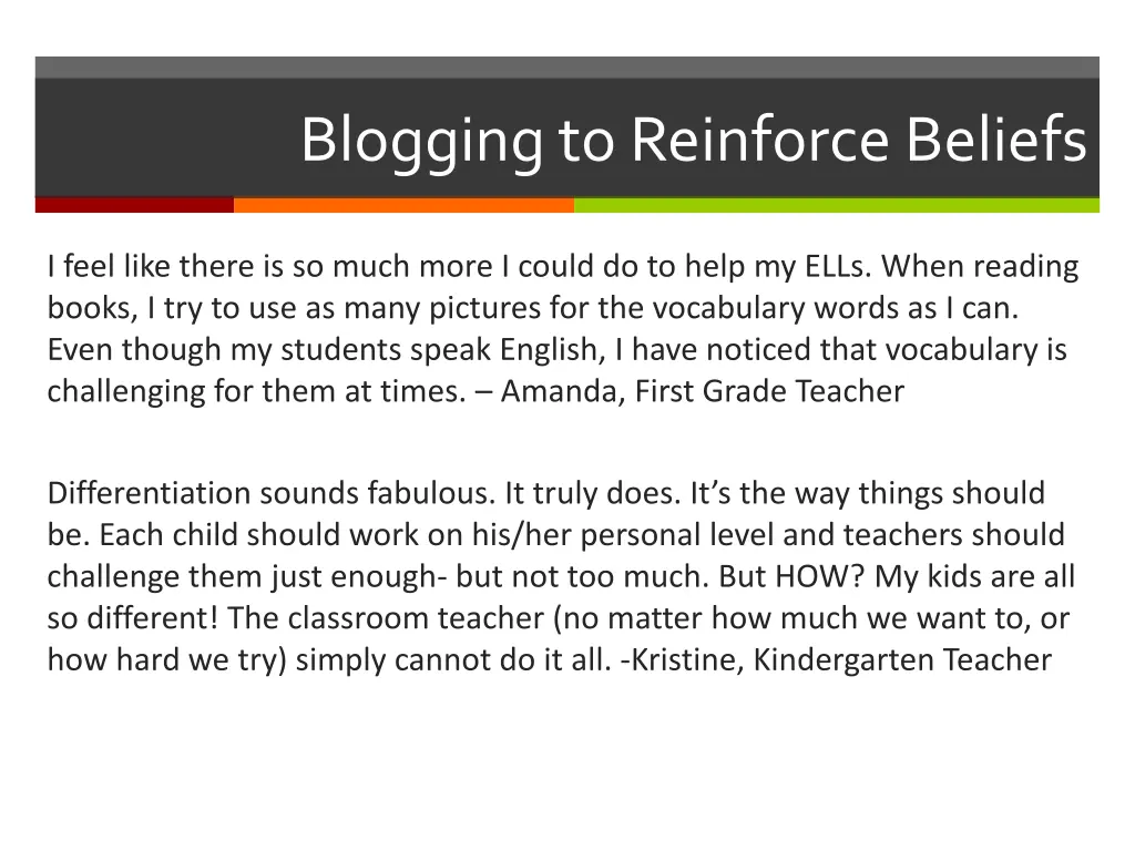 blogging to reinforce beliefs 2