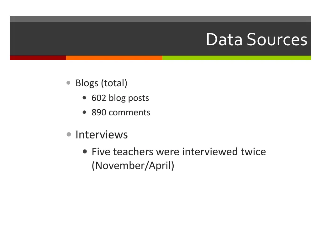 data sources