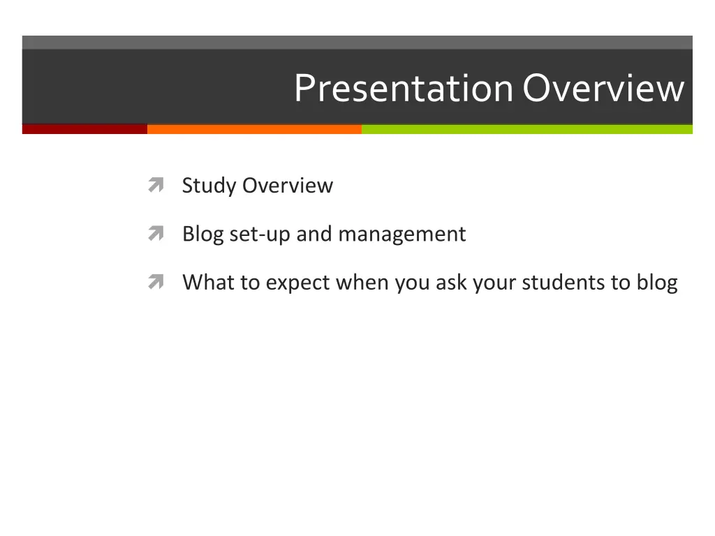 presentation overview