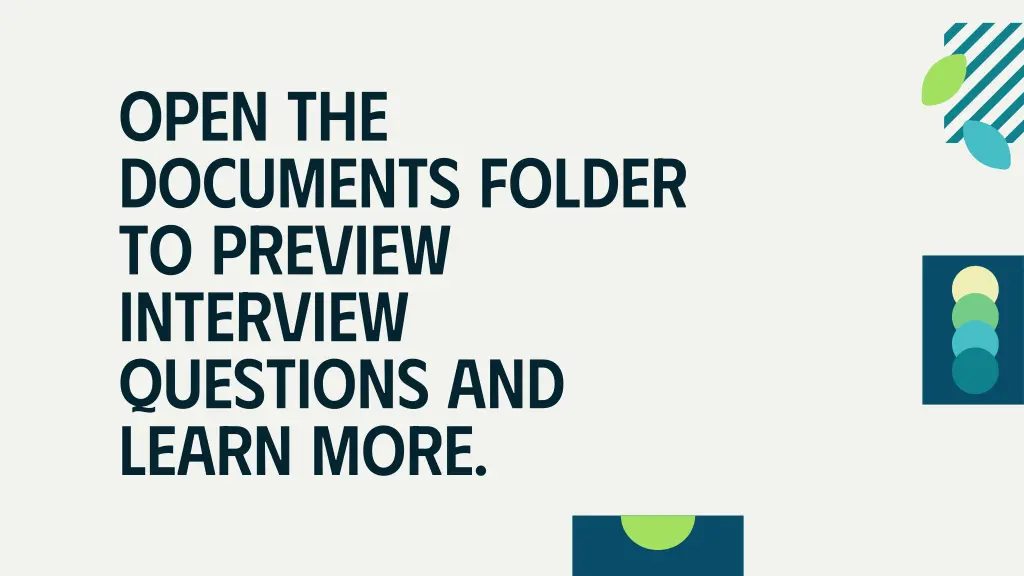 open the documents folder to preview interview