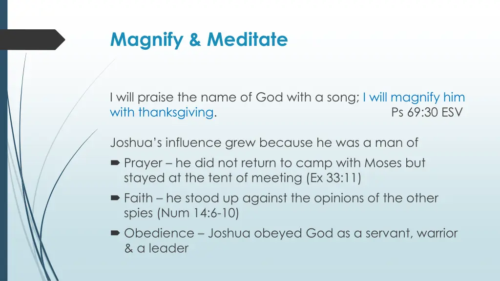 magnify meditate