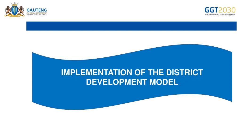 implementation of the district development model