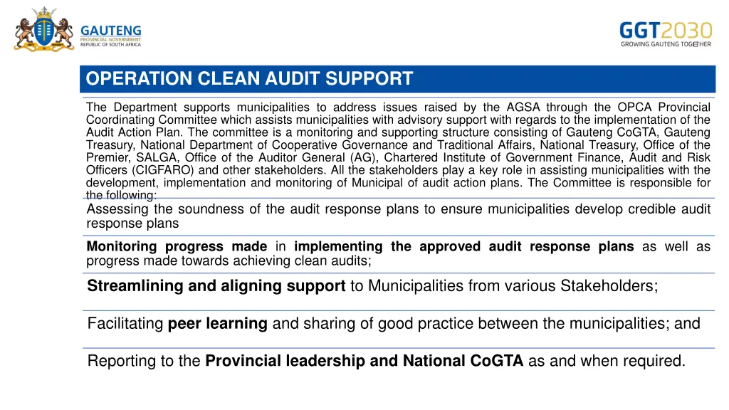 operation clean audit support 1
