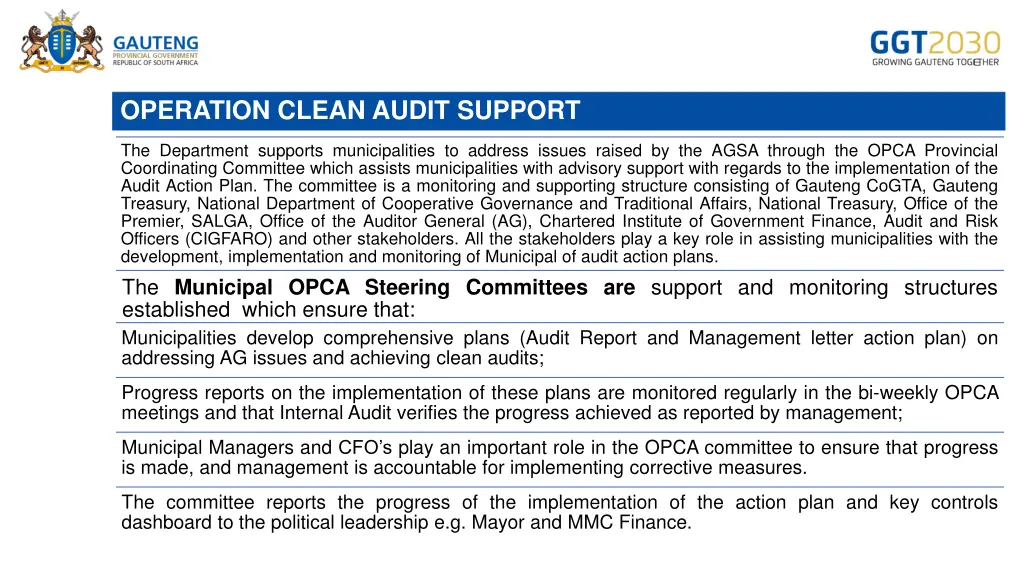 operation clean audit support 2