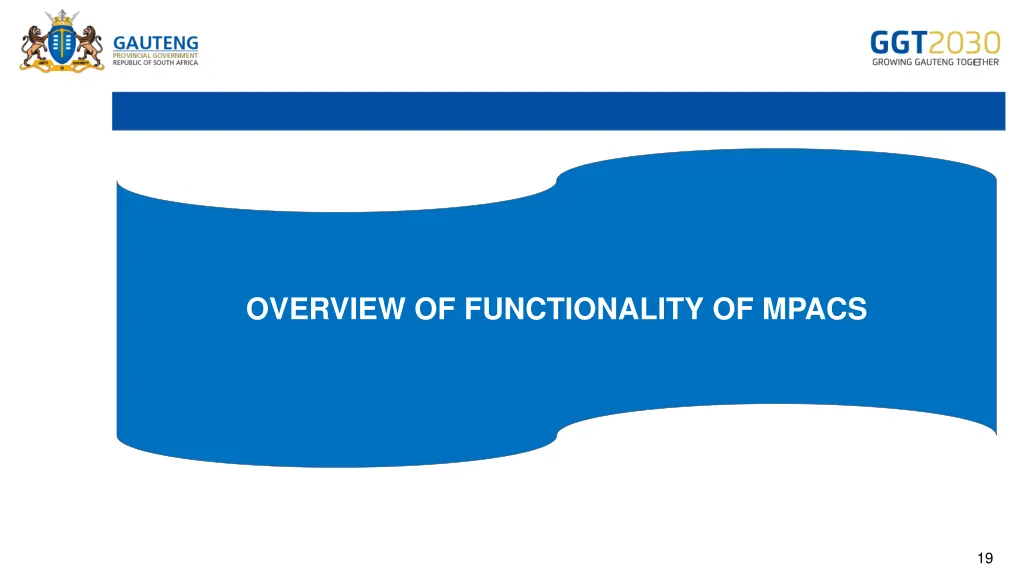 overview of functionality of mpacs