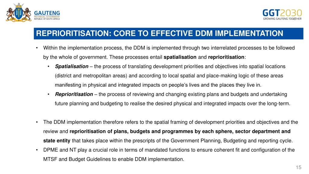 reprioritisation core to effective