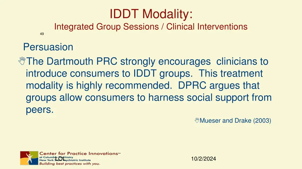 iddt modality 1