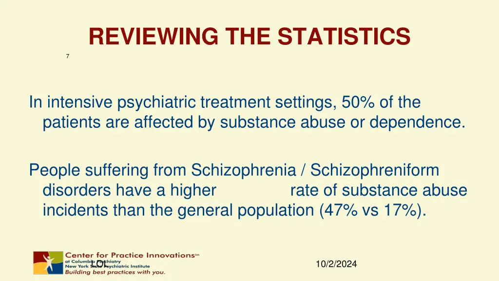 reviewing the statistics 2