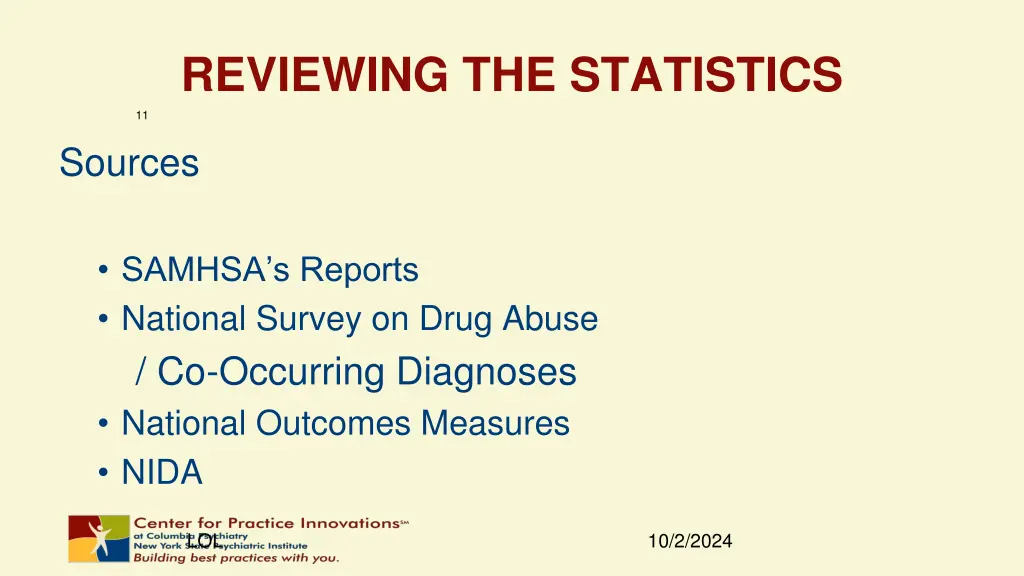 reviewing the statistics 6