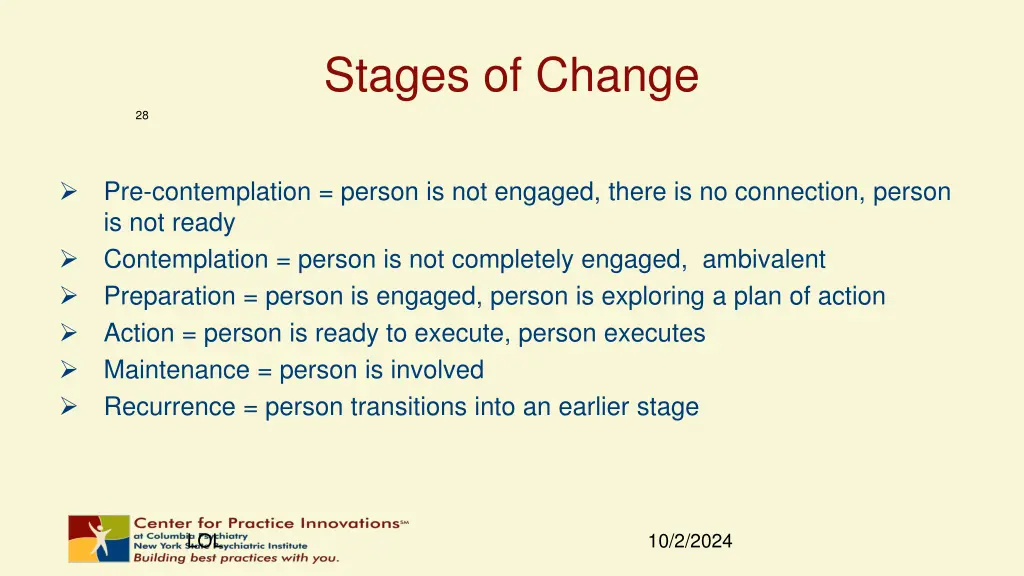 stages of change 1