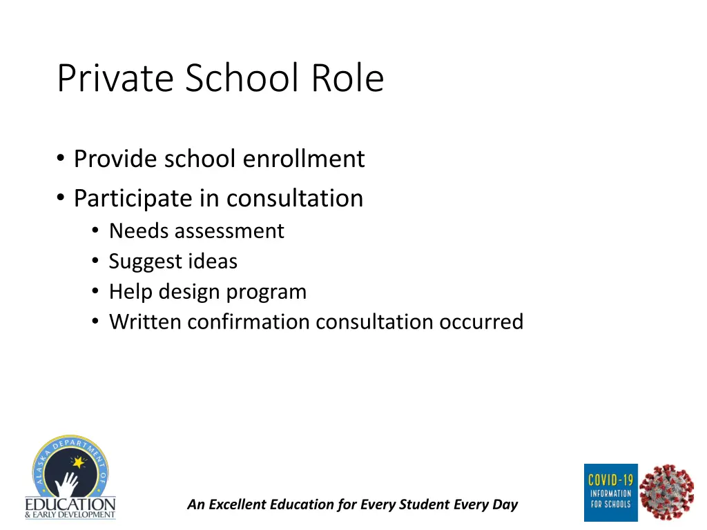 private school role