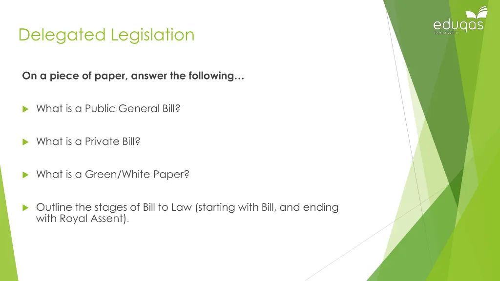 delegated legislation 2